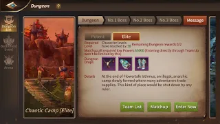 Era of Legends - Chaotic Camp [Elite] - Guide