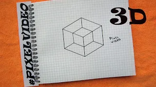 How to draw an optical illusion #pixelvideo