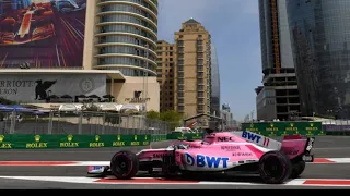 Onboard Force India VJM11 W. Sergio Perez - Baku City (WIP) / F1 Challenge 2018 by CMT v2.0