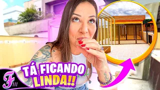 MOSTRANDO A REFORMA DA NOSSA CASA! TÁ INCRÍVEL ❤️- Fran Japa