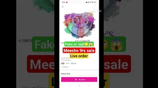 meesho 9 rs sale live order || meesho 9 rs sale real or fake || #liveproof #online #shorts #meesho