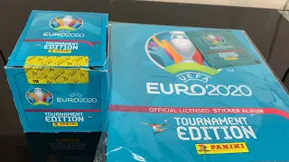 EURO 2020 PANINI ALBUM + 33 STICKER PACKS