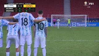 Argentina vs Colombia - Penalty kick 3-2 (Semi-final 2021)