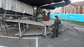 Fun Fair Build Up Video/Behind the Scenes - Waltzer & Dodgem Pull on and Build up/Sneak Peak! 2023