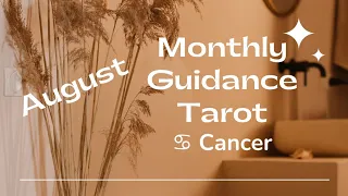♋️ #Cancer | Bigger picture vision of your life | monthly tarot 📚 | Aug