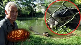 Testing The Grip Of A Giant Caiman | CAIMAN | River Monsters