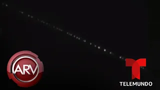 Aparecen misteriosas luces en el cielo y causan asombro entre la población | Telemundo