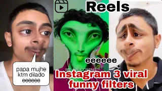 Instagram 3 best funny filters || funny face instagram viral filters ||