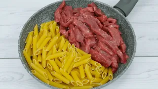 The best way to make meat and pasta, quick and super tasty!