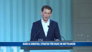 Kurz & Sobotka: Strafen für NGOs im Mittelmeer