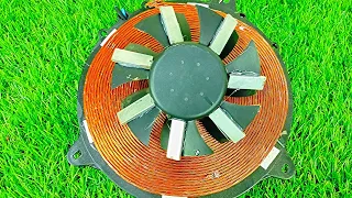 220V free electricity using fan and magnetic effect