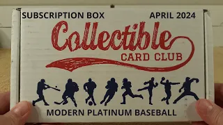 COLLECTIBLE CARD CLUB APRIL 2024 - BASEBALL SUBSCRIPTION BOX - COLORFUL PARALLELS!