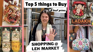 Shopping at Leh Market || Top 5 Things to Buy at Best Prices || Ladakh Tourism || The Seeking Soul