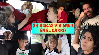 24 horas VIVIENDO en el CARRO! El reto mas DIFÍCIL que hemos intentado!