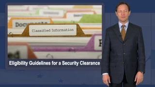 Eligibility Guidelines for a Security Clearance