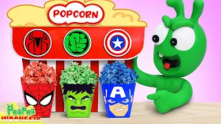 Pea Pea Menjelajahi Mesin Popcorn Berwarna-warni - video lucu untuk anak-anak