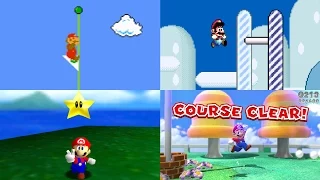 Evolution of Level Endings in Mario games