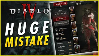 STOP Nerfing Your Damage With This HUGE Mistake In Diablo 4