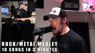 10 rock/metal songs in 3 minutes