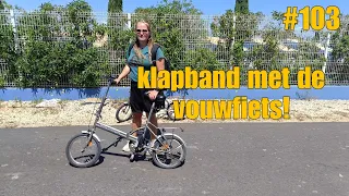 ANNIE KRIJGT EEN KLAPBAND MET DE VOUWFIETS IN PORTUGAL #103