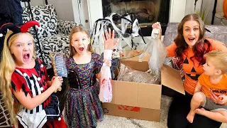 What's Inside the Halloween Box?! What Halloween Decoration Scares Us Most?