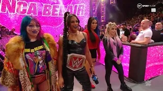 Bianca Belair Entrance With Alexa Bliss Mia Yim & Asuka - Smackdown: November 25, 2022