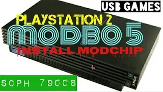 PS2: ЧИПУЕМ MODBO 5 SCPH 79008 ПЕРЕПРОШИВКА ЧИПОВКА INSTALL MODCHIP PLAYSTATION 2-