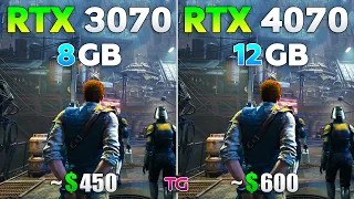 RTX 3070 vs RTX 4070 - Test in 10 Games
