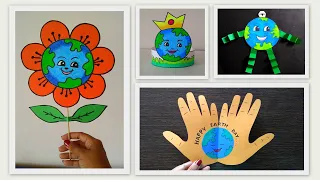 EARTH DAY CRAFT ACTIVITIES :WALL HANGING, CROWN, FLOWER, GREETING CARD | EARTH CRAFT IDEAS