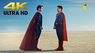 Superman 1978 Meets Man Of Steel 4K scene