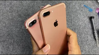 Housing DIY Perfect iPhone 7+ Rose Gold into 12 Serie - How to Change Body iPhone7+ into 12 Series