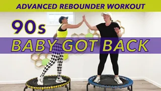 Rebounder Workout Advanced 90's Music // Baby Got Back Sir Mix-a-Lot // 90s Dance Trampoline Workout