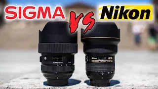 SIGMA 14-24mm f2.8 ART vs NIKON 14-24mm f2.8 Lens Review | CLEAR WINNER?