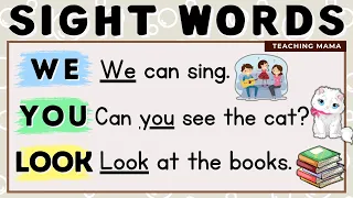 LET'S READ! | SIGHT WORDS SENTENCES | WE, YOU, LOOK | PRACTICE READING ENGLISH | TEACHING MAMA