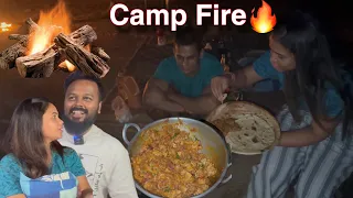 Camp Fire 🔥 Village Cooking at HM land 🥘 புதுவித Chicken & Chapati | Hussain Manimegalai