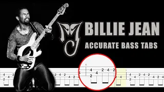 Michael Jackson - Billie Jean (Accurate Bass Tabs) By @ChamisBass