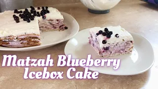 Matzah Blueberry Icebox Cake