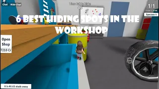 6 of the best hiding spots in the workshop (Hide and Seek Extreme Roblox)