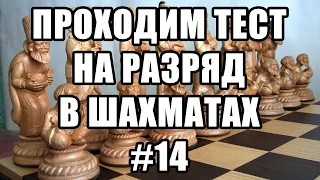 Тест на разряд в шахматах. 14 из 17. Шахматные задачи мат в 2 хода. Шахматы. Решение задач.