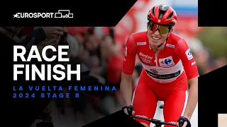 WHAT A PERFORMANCE 🔥 | La Vuelta Femenina Stage 8 Race Finish | Eurosport Cycling