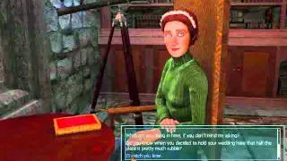 Nancy Drew: Haunting of Castle Malloy (BLIND) playthrough part 3: Making Fliers and More