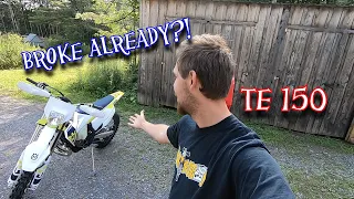 Broke on the first ride!? Band new 2023 Husqvarna TE150