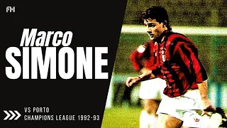Marco Simone ● Skills ● AC Milan 1:0 Porto ● Champions League 1992-93