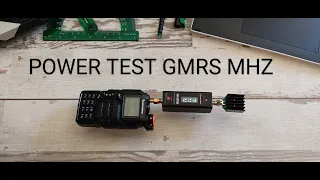 Quansheng UV-K5  Power Test VSWR Meter in GMRS Frequencies