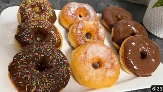 Homemade donuts very easy , soft and tender recipe without mixer