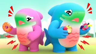 Bubbly Tummy Song | Sharks learn Healthy Habits | Shark Academy Songs for Kids  - Songs for Children