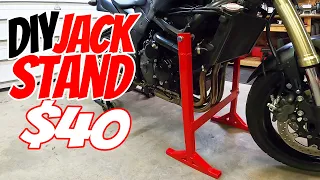 DIY $40 Motorcycle Jack Stand GSX-S750 / GSR750