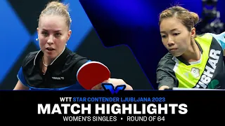 Annett Kaufmann vs Liu Hsing-Yin | WS R64 | WTT Star Contender Ljubljana 2023