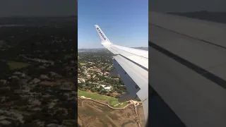 Hard Ryanair landing