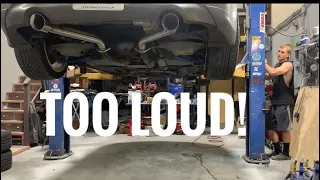 G37/370Z Muffler delete before & after (Way to loud)